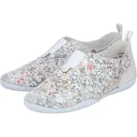 Rieker Damen Slipper luftige Lochung Profilsohle 43663, Größe:39 EU, Farbe:Mehrfarbig