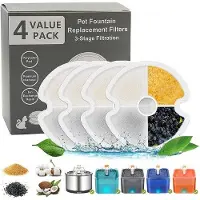OEM Kattendrinkfontein-Filter 2,5L RVS 4er-Pack