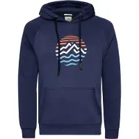 GreenBomb - Mountain Stripes Trek Hoodie - Hoodie Gr S blau