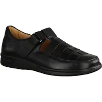 Ganter Kurt 256731-100, Schwarz, Herrenschuhe, Slipper, NEU, Bequemschuhe - Herrenschuhe Prophylaxe Diabetiker, Schwarz, leder (calf)