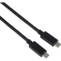 PremiumCord USB-C-Kabel (USB 3.2 Generation 2x2, 5 A, 100 W, 20 Gbit/s), schwarz, 0,5 m (ku31ch05bk)
