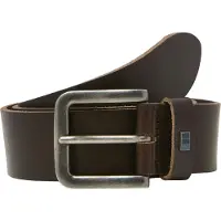 Jack & Jones Ledergürtel "JACFLAG LEATHER BELT 4 CM NOOS", Herren, Gr. 80, braun (schwarz coffee), Büffelleder, unifarben, Gürtel Ledergürtel