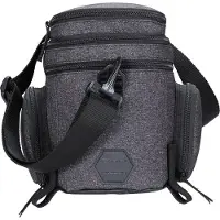 BBB Cycling Gepäckträgertasche CarrierPack Grau Mischung 6,5+5 L - flexible S...