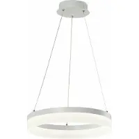 REALITY IMPORT Hängeleuchte LED Cornelia, weiß, 24W, neutralweiß, 1920lm, Acryl, Maße: 100x40x40cm, IP20, Reality