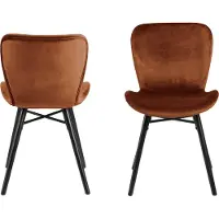 Actona Esszimmerstuhl GROUP, orange, B:47cm H:82,5cm T:53cm, Stühle, Esszimmerstuhl, in verschiedenen Bezugsqualitäten