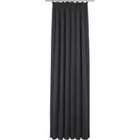 Wirth Vorhang "Torbole" Gr. 4, schwarz, B:132cm H:225cm, Jacquard, Baumwolle, Polyester, Gardinen, Vorhang