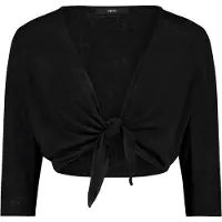 Zero Sweatjacke "Damen mit 3/4 Arm" Wickel-Design