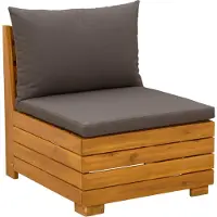 vidaXL 3 stk. Outdoor-Sofagarnitur Massivholz Akazie Braun
