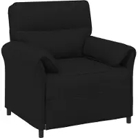 vidaXL Sofa Set 2 stk. Schwarz Stoff
