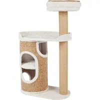 OEM Kletterpfahl für Katzen 117cm hellgrau/braun