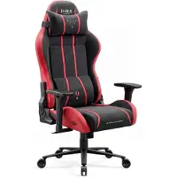 Diablo Chairs X-One 2.0 Gaming Stuhl aus Stoff, ergonomischer Bürostuhl, Drehstuhl Size Normal Schwarz und Rot