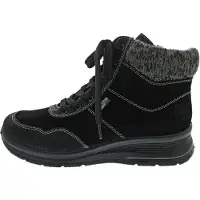 Rieker Damen Schnürstiefel L7710-00 schwarz Gr. 38