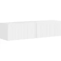 Syfax TV-Wandschrank 2 pcs Glänzend Weiß 60 x 31 x 29,5 cm