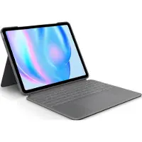 Logitech Combo Touch Apple iPad Air 13 Zoll (2025/2024) Tastaturhülle QWERTZ Grau