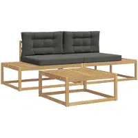 vidaXL Outdoor-Sofagarnitur Polyester Weiß