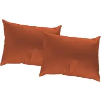 Wirth Dekokissen "Newbury" Gr. 9, orange (terrakotta, unifarben), B:40cm L:60cm, Baumwolle, Polyester, Dekokissen_Sitzkissen_Kissenhüllen, Dekokissen, Kissenhülle ohne Füllung, 2 Stück