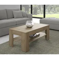 Forte Couchtisch "Attention", braun (rivera eiche, rivera eiche, rivera eiche), B:110cm H:45,5cm T:60cm, Tische, Couchtisch, Couchtisch, Ablageboden, Holzoptik