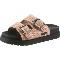 Buffalo Pantolette Sommerschuh, Mules, Strandschuh, Schlupfschuh in Ethno-Optik