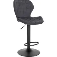 OEM Industrieller Barhocker dunkelgrau mit Rückenlehne