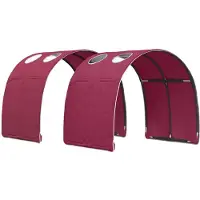 Syfax Bettunnel 2 pcs Rot 211 x 67,5 x 2 cm Polyester
