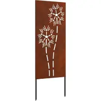 Syfax Garten Sichtschutz-Leinwand Rostoptik 50 x 140 cm