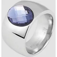 Akzent Fingerring "Isadora, hautverträglich" Gr. 60, silber (silberfarbig), Fingerringe, Damen, 60, Edelstahl, Fingerring