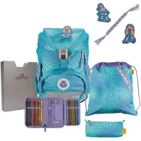 DERDIEDAS ErgoFlex Exklusiv "LED" Schulrucksack-Set 5-teilig mit Sportbeutel Active
