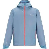 Regatta - "Lever" Shelljacke für Kinder, Wasserfest RG12719 (164) (gewaschenes Denim/Pfirsichfarben)