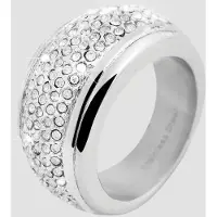 Akzent Fingerring "Wilai, silberfarbig, langlebig" Gr. 56, silber (silberfarbig), Fingerringe, Damen, 56, Edelstahl, Fingerring