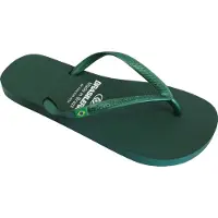 Brasileras Damen Zehensandalen mit rutschfester Sohle bequem schuhe strand/schwimmbad/stadt militärgrün 34/35 EU - UBCLAPRLW