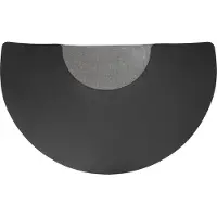 StarTech.com Salon Bodenschutzmatte - Friseurstuhlmatte - Halbkreis - 18 mm Dick - Anti-Ermüdung - Rutschfest - PU+PVC - Schwarz