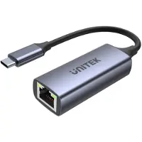 UNITEK U1323A, USB 3.2 Gen 1 (3.1 Gen 1) Type-C, RJ-45, USB Typ-C, 5000 Mbit/s, Schwarz, Aluminium, 100 W