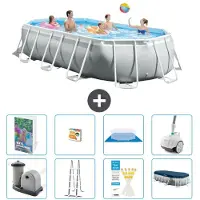 Intex Prism Frame Pool Oval - 503x274x122 cm - 7-teilig S590