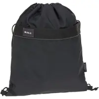 Lassig Turnbeutel LÄSSIG "Bold, black", Kinder, Gr. B/H/T: 36cm x 42cm, schwarz, Polyester, Taschen Turnbeutel, aus recyceltem Material