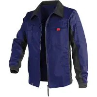 Kübler Arbeitsjacke KÜBLER "Bekleidung", Herren, Gr. 46, blau (marine, schwarz), Obermaterial: 65% Polyester PES. 35% Baumwolle CO., Jacken Arbeitsjacke