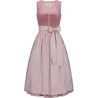 Nübler Dirndl NÜBLER "Dirndl lang Florentine", Damen, Gr. 40, EURO, rosa, Obermaterial: 99% Baumwolle CO. 1% Elasthan EL., Kleider Dirndl