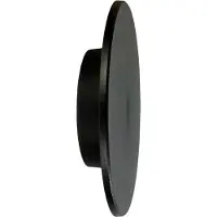 Milagro Lighting LED-Wandleuchte Disk, Ø 18cm, schwarz, Kunststoff, IP65, CCT