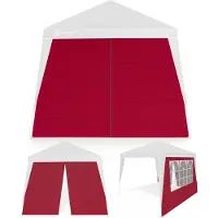 Casaria 2x Seitenteilen für Pavillon 3x3m Rot