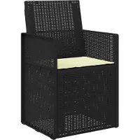 vidaXL Garten Esszimmerstühle 2 stk. Anthrazit und Creme PP