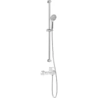 vidaXL Duschsystem-Set Chrom 100 cm Edelstahl