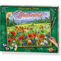 Schipper Malen nach Zahlen "Meisterklasse Premium - Blumenwiese", bunt, Malvorlagen, KinderB:40cm H:50cm, Malen nach Zahlen, Made in Germany, B:40cm H:50cm