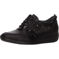 Waldlaufer Schnürhalbschuhe in schwarz, Gr. 7.5