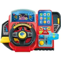 Vtech Lernspielzeug "Abenteuer Lernlenkrad", bunt, Lernspielzeug, KinderB:33,4cm H:13,8cm L:24,6cm, Kunststoff, Lernspielzeug, mit LCD-Farbbildschirm, B:33,4cm H:13,8cm L:24,6cm