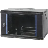 EFB Elektronik EFB 691709FTS.1 19” Wandgehäuse Flat Pack 9HE, Tiefe 450 mm, RAL9005 691709FTS1