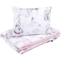 Bellochi Multifunktional Baby Decke Set - Doppelseitig Baby Bettwäsche 75x100 cm und Kissen 30x40cm - aus Baumwolle und Samt - Habarigani