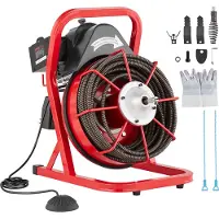 Vevor Rohrreinigungsmaschine mit Manuellem Vorschub