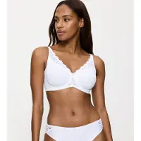 Triumph Bügel-BH "Amourette W01", Damen, Gr. 85, Cup F, weiß, Microtouch, Obermaterial: 68% Polyamid, 32% Elasthan, unifarben, BHs Bügel-BH, verkleinert die Brust optisch um eine Cup-Größe
