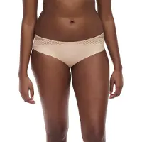 Chantelle Slip "PLAY", Damen, Gr. 38, beige (golden beige), Obermaterial: 71% Polyamid, 29% Elasthan, körpernah, Unterhosen Slip, Spitze, blickdichtes Gewebe