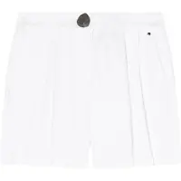 Armani Exchange für Damen. XW001983AF21530U0002 Kurze Hose mit hoher Taille weiß (S), Lässig, Leinen