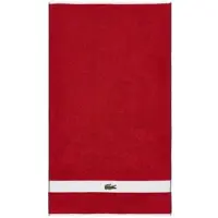 Lacoste Handtuch "LCASUAL", rouge, B:55cm L:100cm, Frottier, Obermaterial: 100% Baumwolle, Handtücher, Handtuch, mit Label-Applikationen und Bordüre